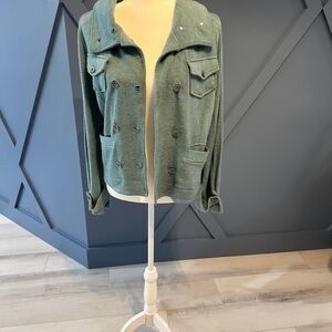 American Rag Olive Double-Breasted Ultra Soft Jacket